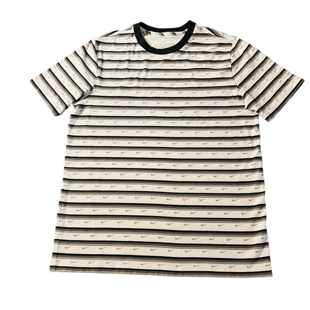 NIKE MENS STRIPED SHORT SLEEVE T-SHIRT SIZE LARGE